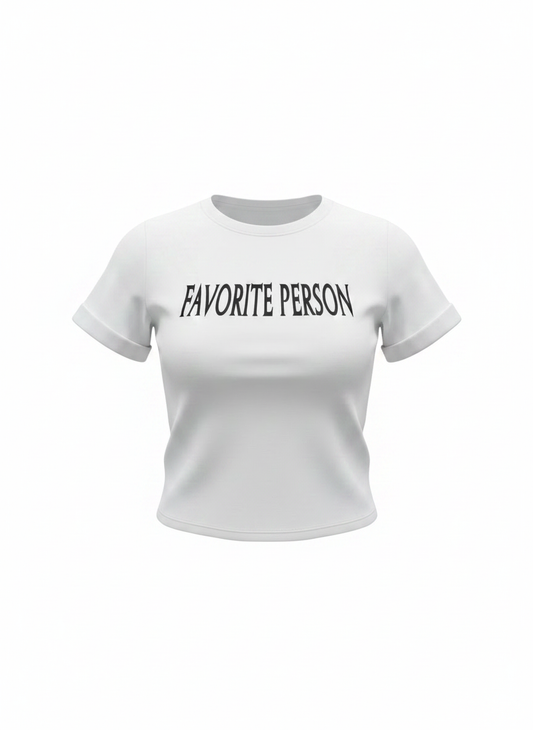 Favorite Person Cropped Tee